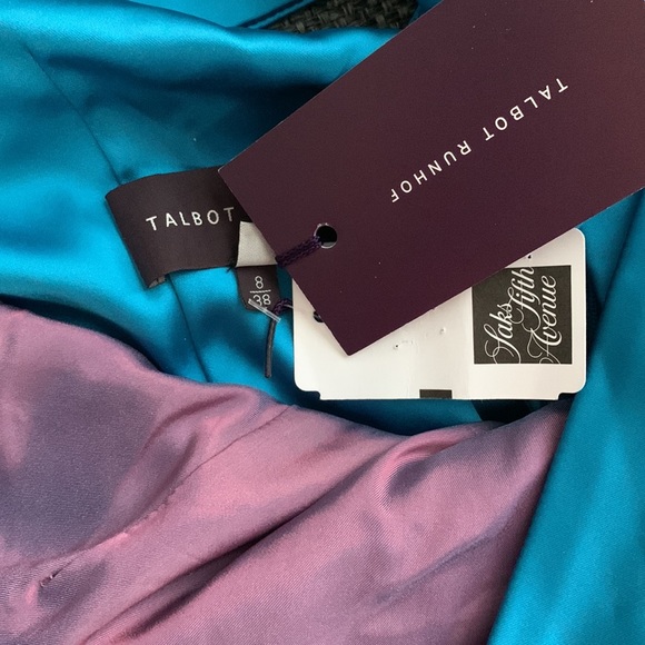 Talbot Runhof Satin Duchess Cocktail Dress - Picture 9 of 16